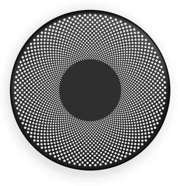 Northern LED nástenné svetlo Glint, čierna matná, oceľ, Ø 25 cm, Čierna, Obývacia izba / jedáleň, Hliník, Dizajn, Nástenné svietidlo
