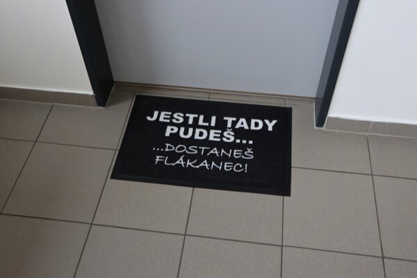 Mercury Flooring , TRHÁK: Predložka Flákanec 40x60 cm, 40x60, čierna