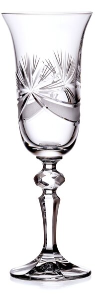 Bohemia Crystal Brúsené poháre na šampanské Laura 1S116/17002/150ml (set po 6 ks)