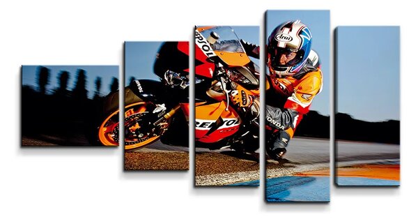 Sablio Obraz - 5-dílný Motorkár 2 - 100x60 cm