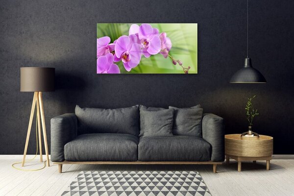 Skleneny obraz Vstavač orchidea kvety 100x50 cm 2 Prívesky