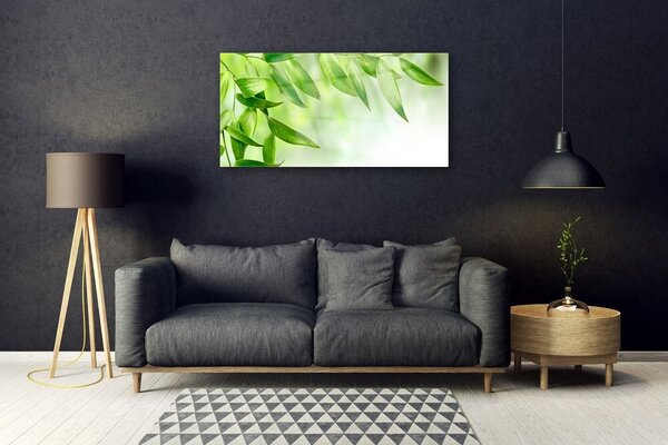 Skleneny obraz Zelené listy príroda 100x50 cm 2 Prívesky