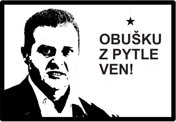 GDmats, Predložka Obušku z vreca von 40x60 cm, 40x60, čiernobiela