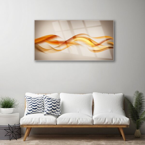 Skleneny obraz Abstrakcia vlny art umenie 100x50 cm 2 Prívesky