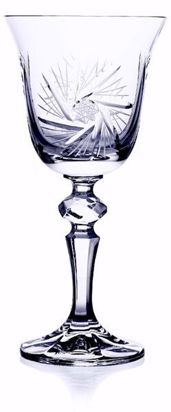 Bohemia Crystal Brúsené poháre na víno Laura 1S116/26008/220ml(set po 6 ks)