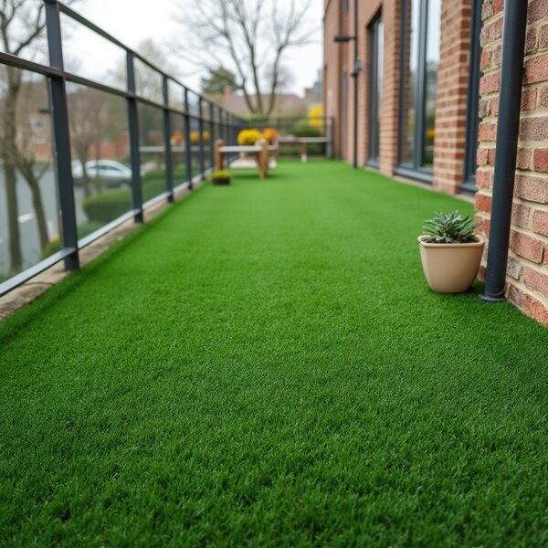 Trade Concept, Umelá tráva Pure Green, vyrezať kruh, šíře 2m,4m, zelená