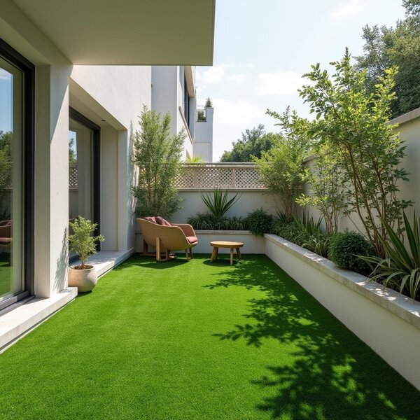 Trade Concept, Umelá tráva Pure Green, vyrezať kruh, šíře 2m,4m, zelená
