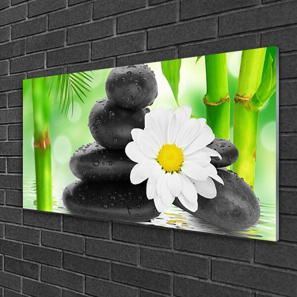 Skleneny obraz Bambus kamene zen kvet 100x50 cm 2 Prívesky