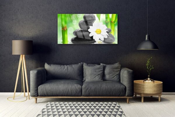 Skleneny obraz Bambus kamene zen kvet 100x50 cm 2 Prívesky