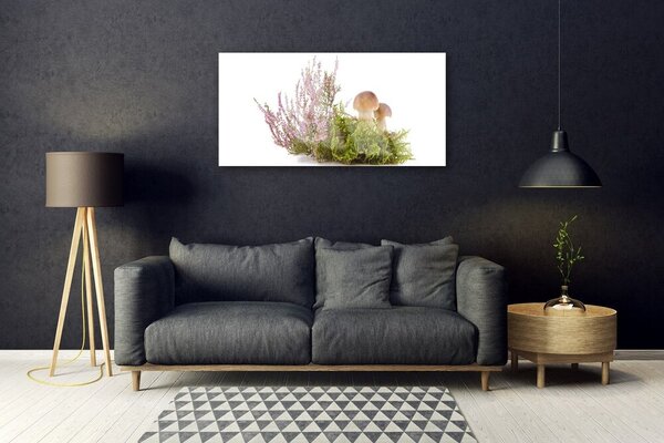 Skleneny obraz Huby rastlina príroda 100x50 cm 2 Prívesky