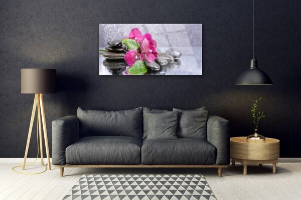 Skleneny obraz Kvet kamene umenie 100x50 cm 2 Prívesky