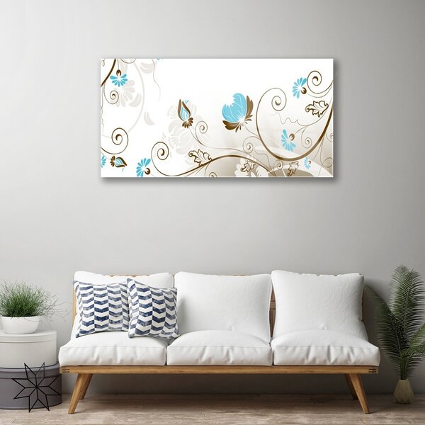 Skleneny obraz Abstrakcia umenie 100x50 cm 2 Prívesky