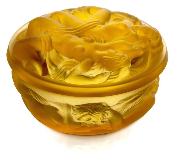 Bohémia Crystal Dóza s viečkom Ženy - Topaz
