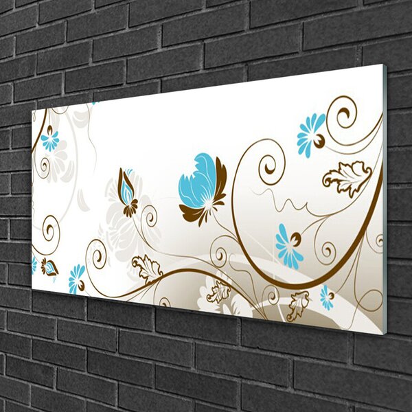 Skleneny obraz Abstrakcia umenie 100x50 cm 2 Prívesky