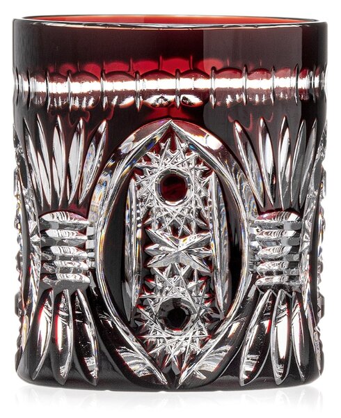 Bohemia Crystal Brúsené poháre na whisky, rum a destiláty 320ml - Fialová (set po 2ks)