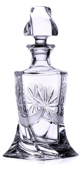 Bohemia Crystal Ručne brúsená karafa na likér, vodku a destiláty Mašľa 500ml