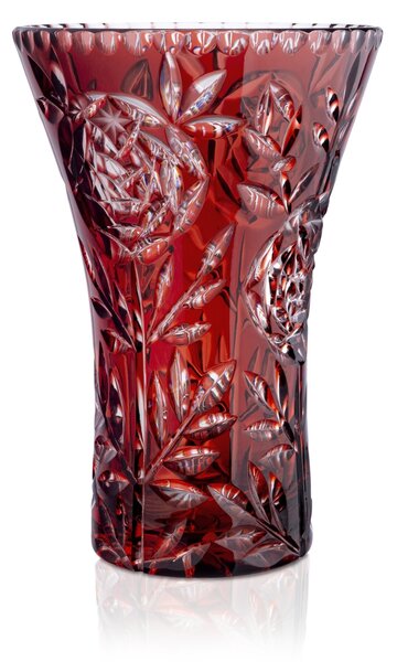 Bohemia Crystal Brúsená váza Ruže 260mm