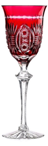 Bohemia Crystal Ručne brúsené poháre na víno Rubín 240ml (set po 2ks)