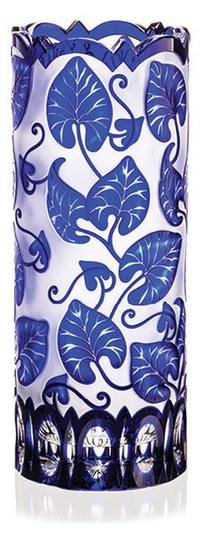 Bohemia Crystal Brúsená váza 80109/M/listy/300mm