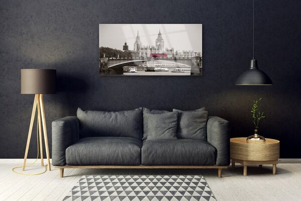 Skleneny obraz Most londýn big ben 100x50 cm 2 Prívesky