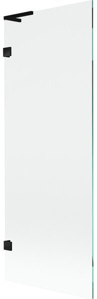 Mexen, Mexen Lunar L 1-krídlová vaňová zástena 70 x 150 cm, transparentná, čierna - 897L-070-000-70-00