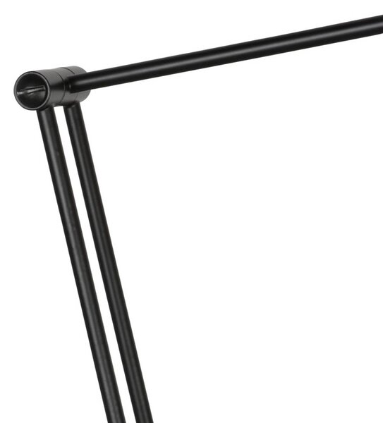 Steinhauer LED stolná lampa Zenith 2, čierna, diaľkové ovládanie, Čierna, Pracovňa / Kancelária, kov, Moderný, Stolová lampa