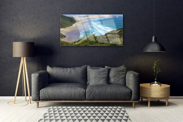 Skleneny obraz Pláž more príroda 100x50 cm 2 Prívesky