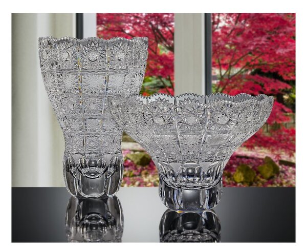 Bohemia Crystal Ručne vyrábaná a ručne brúsená misa 205mm