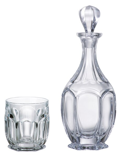 Bohemia Crystal Whisky set Safari 99999/9/99R83/981 (set 1 karafa + 6 pohárov)