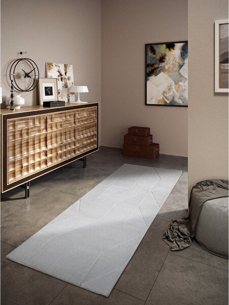 Krémovobiely ručne tkaný vlnený behúň 80x250 cm Ursule – Villeroy&Boch