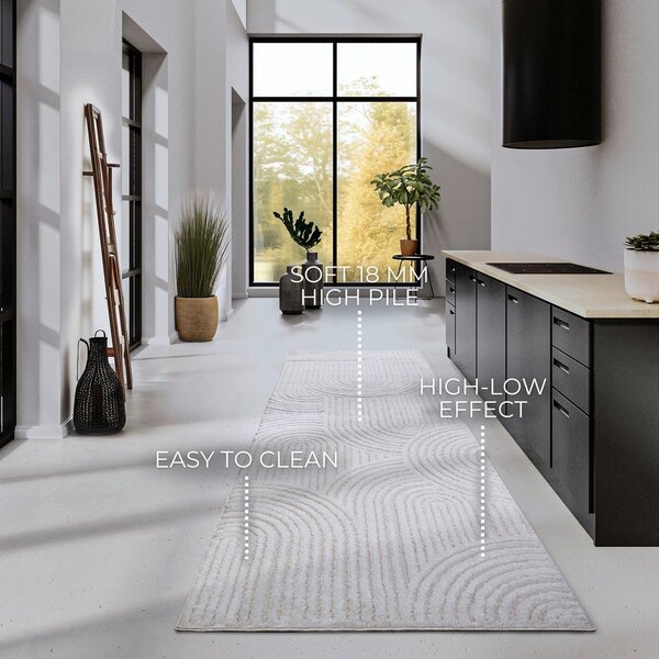 Krémovobiely behúň 80x240 cm Chappe Cream White – Elle Decoration