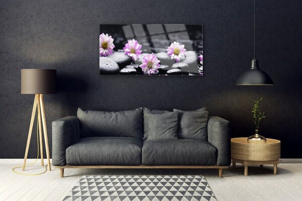 Skleneny obraz Kvet kamene rastlina 100x50 cm 2 Prívesky