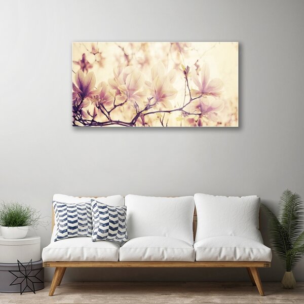 Skleneny obraz Kvety rastlina príroda 100x50 cm 2 Prívesky