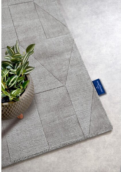 Sivý ručne tkaný vlnený behúň 80x250 cm Ursule – Villeroy&Boch