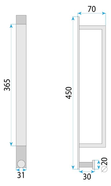 Rea Rea, kúpeľňový držiak/háčik na uteráky, čierna matná, REA-98025