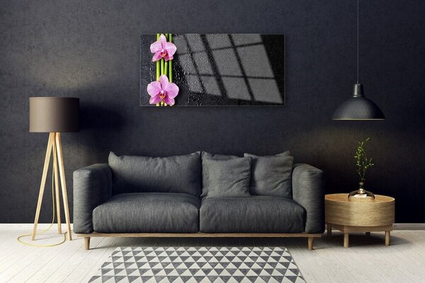 Skleneny obraz Bambus kvet rastlina príroda 100x50 cm 2 Prívesky