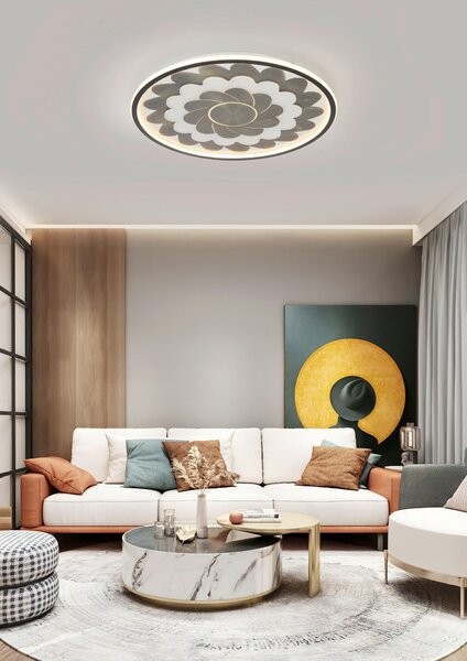 STROPNÉ LED SVIETIDLO, 58/5,5 cm Dieter Knoll - Interiérové svietidlá