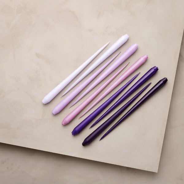 Sviečka Taper 32 cm – 12 Airy Violet – sada 2 ks