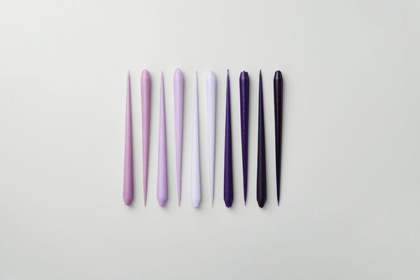 Sviečka Taper 32 cm – 12 Airy Violet – sada 2 ks