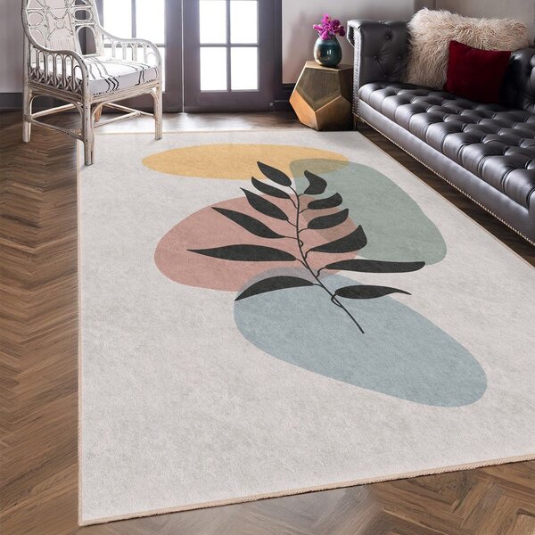 Krémový prateľný behúň 80x200 cm Illustrated Autumn – Mila Home