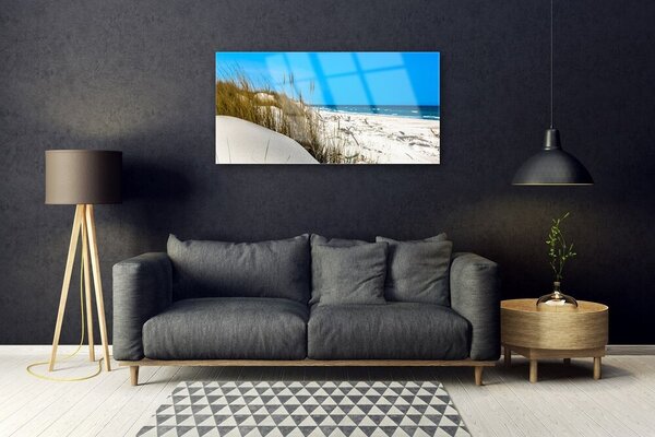 Obraz na skle Pláž príroda 100x50 cm 2 Prívesky