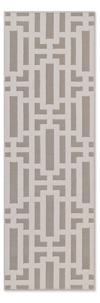 Sivo-krémový behúň 80x240 cm Perles Onyx – Elle Decoration