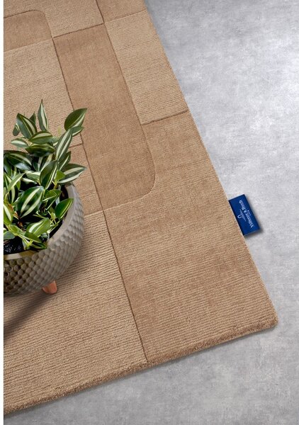 Béžový ručne tkaný vlnený behúň 80x250 cm Charlotte – Villeroy&Boch