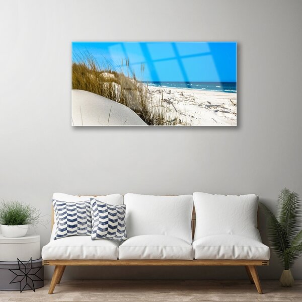 Obraz na skle Pláž príroda 100x50 cm 2 Prívesky