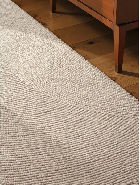 Ručne tkaný vlnený behúň v svetlo prírodnej farbe 80x200 cm Calmio – Hanse Home