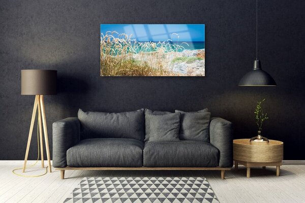 Obraz na skle Pláž príroda 100x50 cm 2 Prívesky