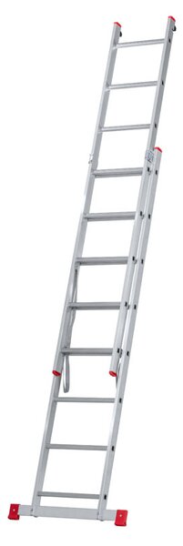 Hliníkový dvojdielny výsuvný rebrík VENBOS HOBBY, 2x8 priečok, 3,38 m