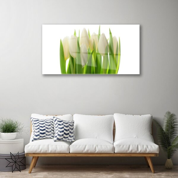 Obraz na skle Tulipány rastlina príroda 100x50 cm 2 Prívesky