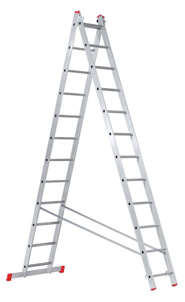 Hliníkový dvojdielny výsuvný rebrík VENBOS HOBBY, 2x12 priečok, 5,62 m