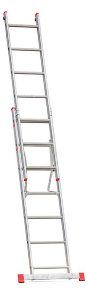 Hliníkový dvojdielny výsuvný rebrík VENBOS HOBBY, 2x7 priečok, 3,1 m